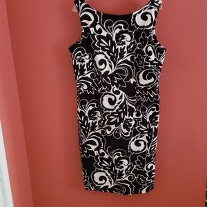 Glamour brand black/white column style tank dress